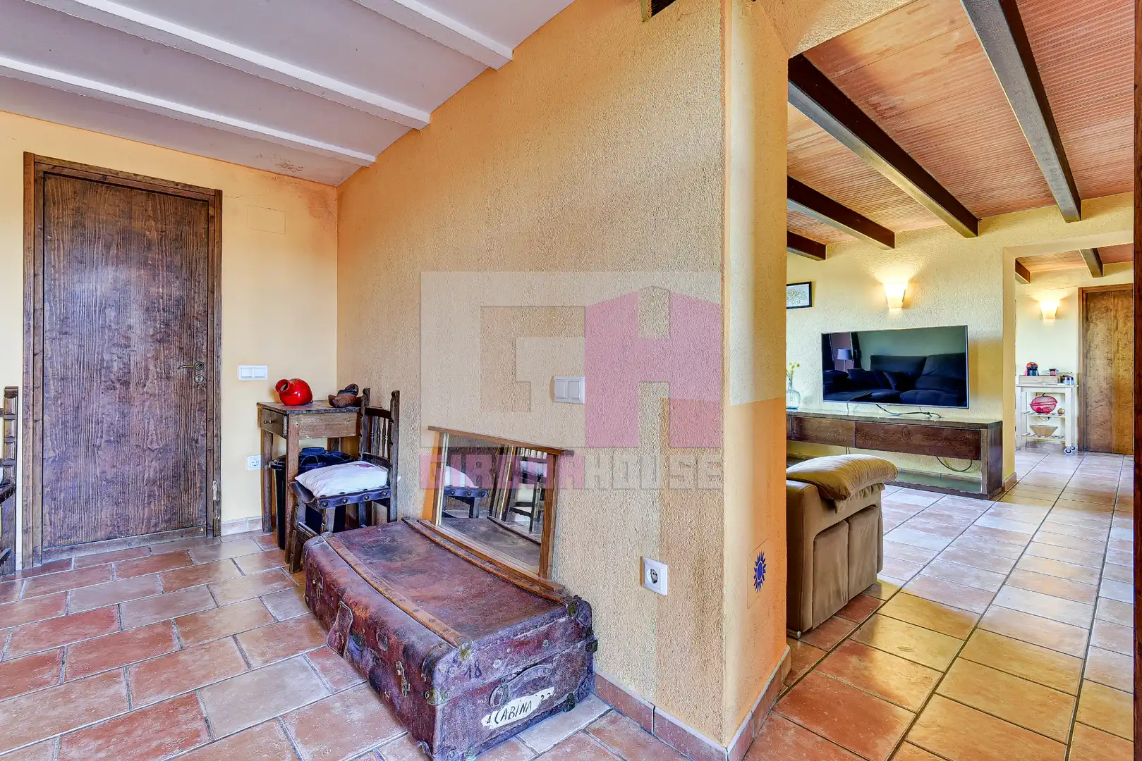 Sala d'estar de Casa o xalet en venda en Sant Andreu Salou amb Aire condicionat, Calefacció i Jardí privat
