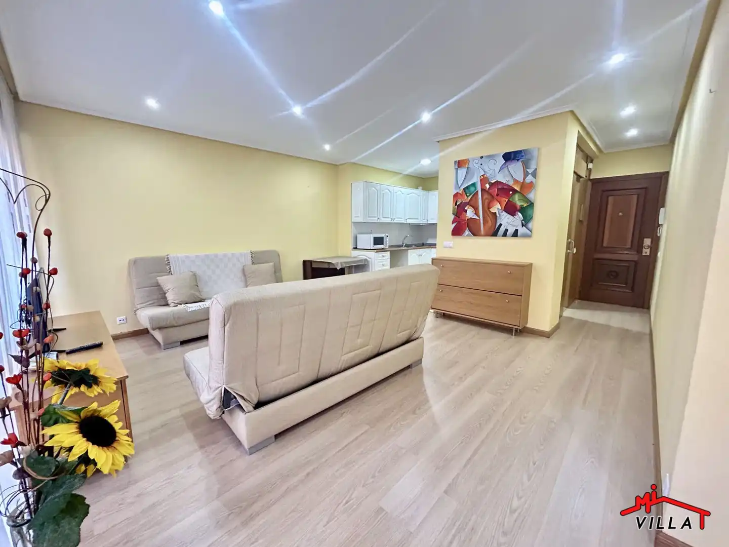 Sala de estar de Piso en venta en Laredo con Parquet y Amueblado
