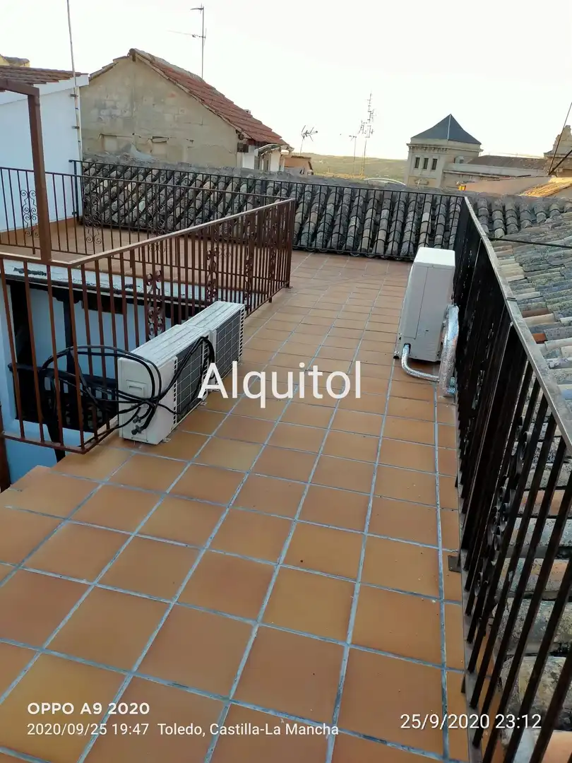 Balcony of Flat for rent in Toledo  with Air Conditioner, Heating and Terrace