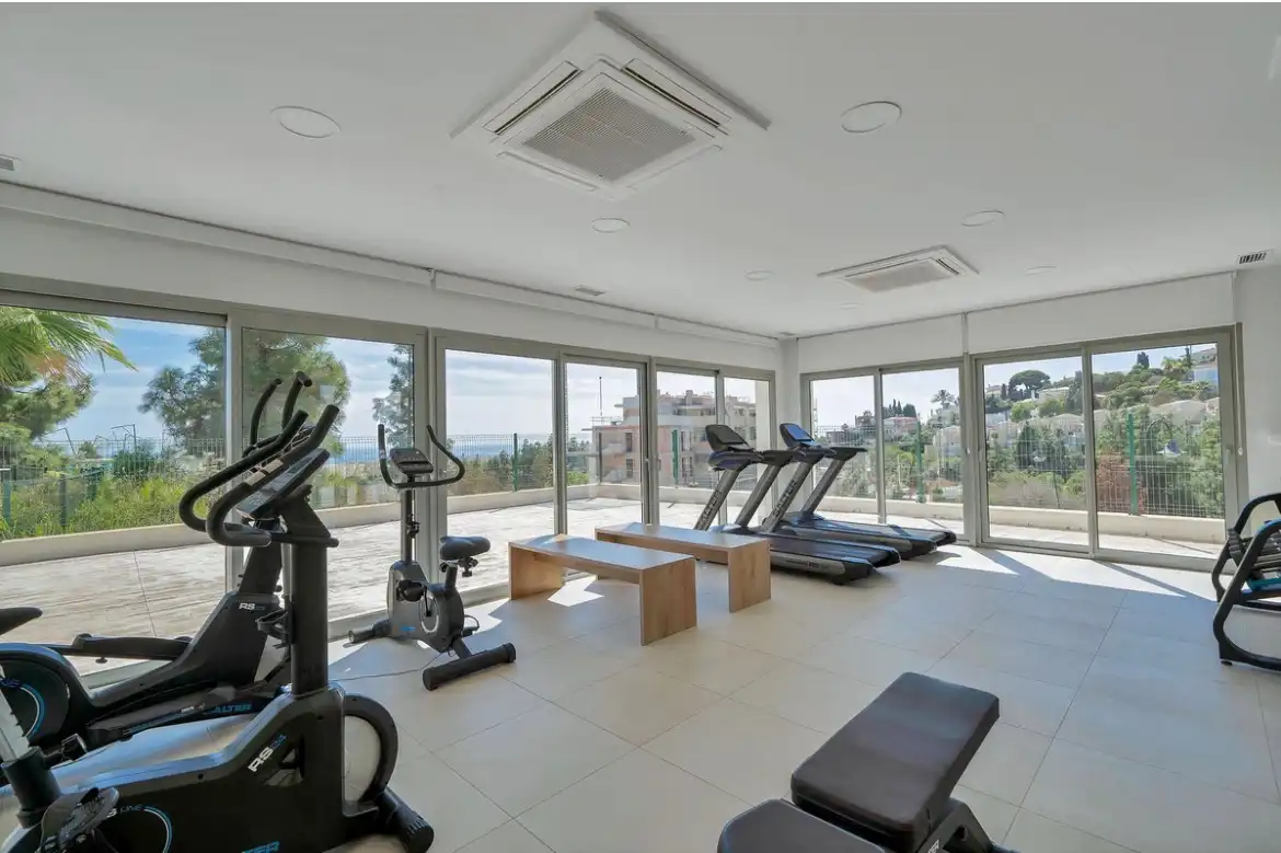 Living room of Flat for sale in Mijas  with Air Conditioner, Terrace and Furnished