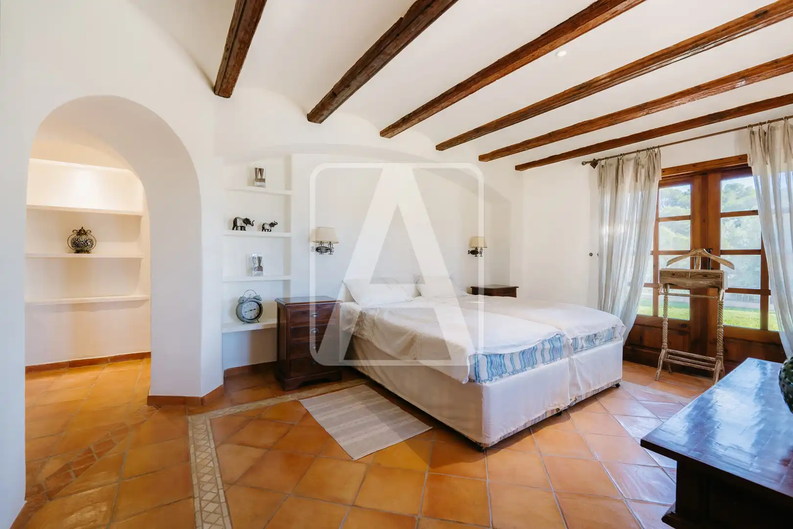 Habitación de Finca rústica en venta en Benissa con Aire acondicionado, Calefacción y Jardín privado