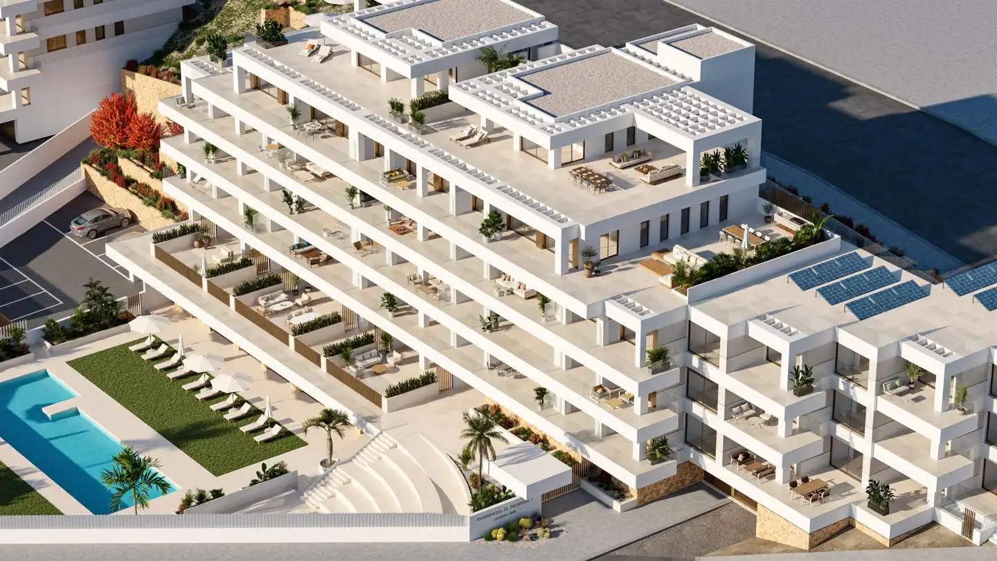 Außenansicht von Wohnung zum Verkauf in Garrucha mit Klimaanlage und Terrasse