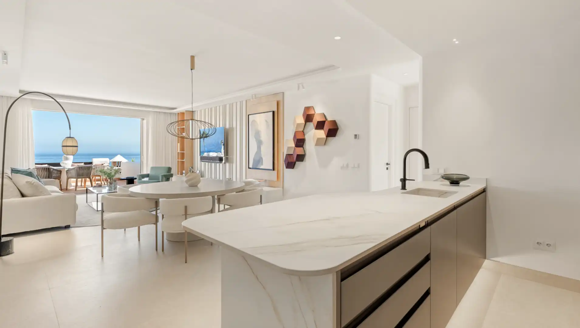 Cocina de Ático en venta en Estepona con Terraza, Piscina y Amueblado