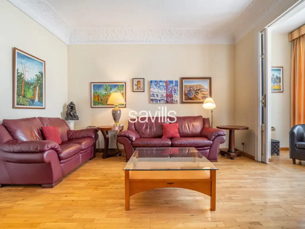 Sala d'estar de Apartament en venda en Barcelona amb Aire condicionat, Terrassa i Balcó