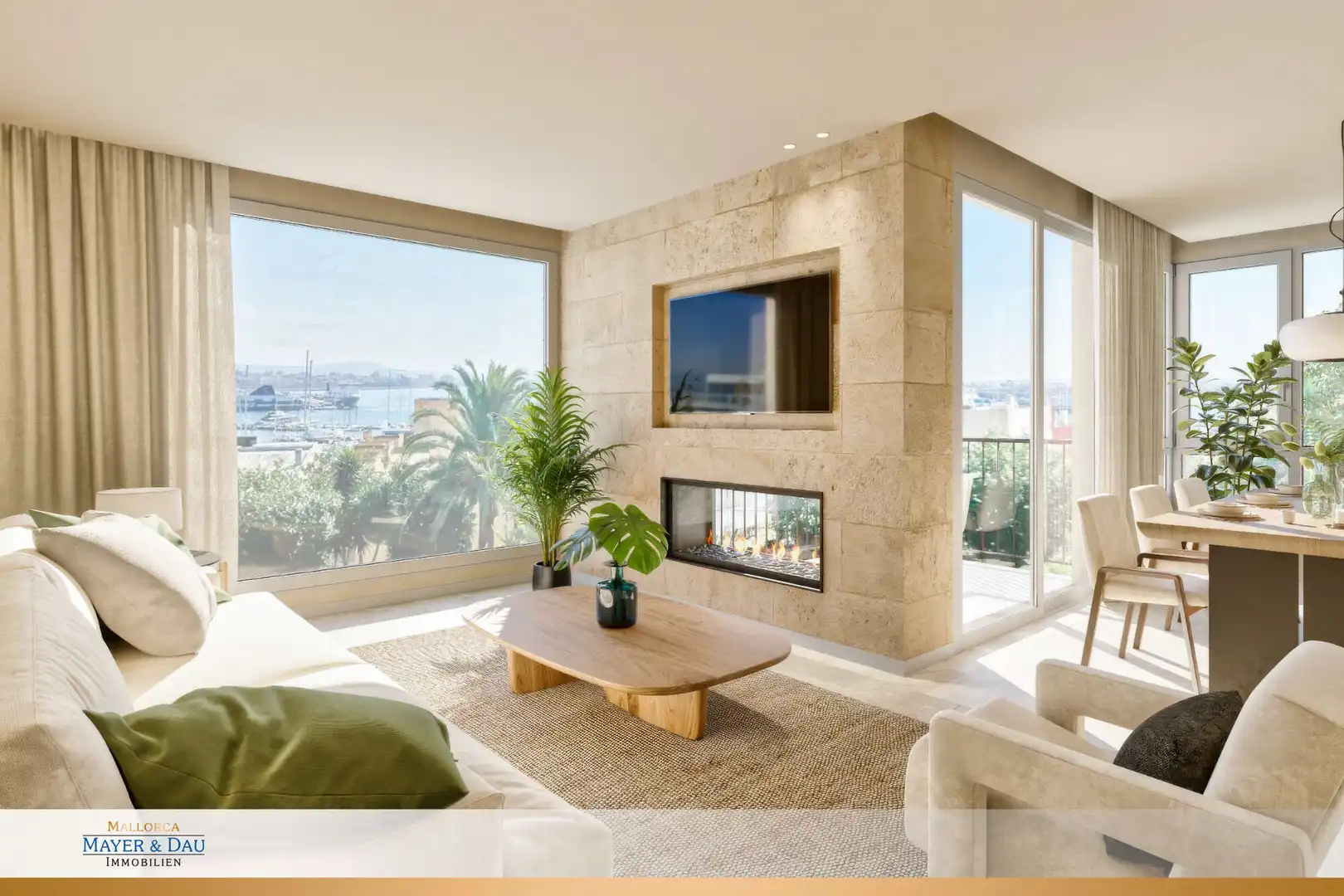 Sala d'estar de Apartament en venda en  Palma de Mallorca amb Aire condicionat, Calefacció i Terrassa