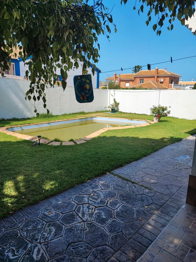 Swimming pool of Single-family semi-detached for sale in Mazagón  with Private garden, Terrace and Swimming Pool