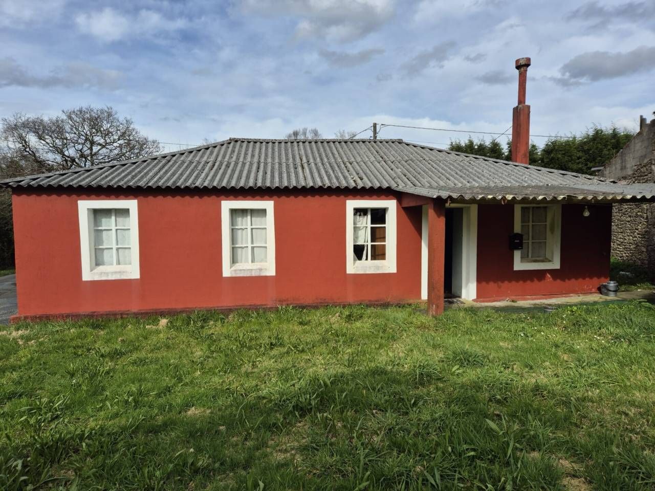 Vista exterior de Casa o xalet en venda en Aranga amb Jardí privat