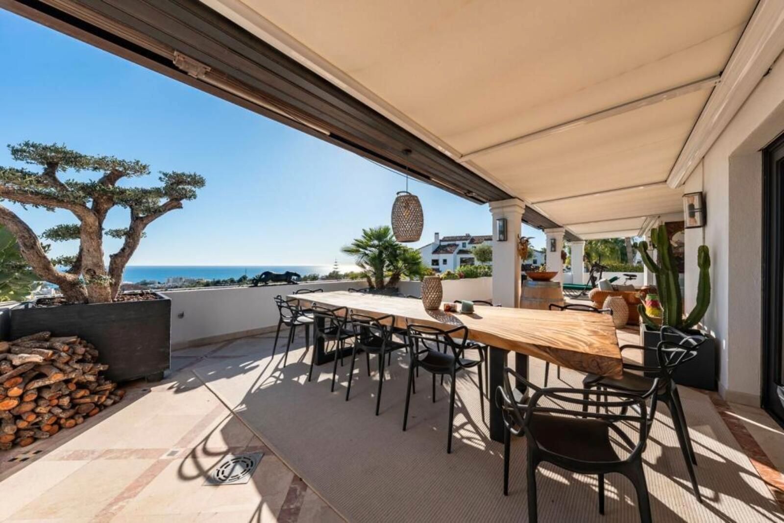 Terraza de Ático de alquiler en Marbella con Aire acondicionado, Terraza y Amueblado