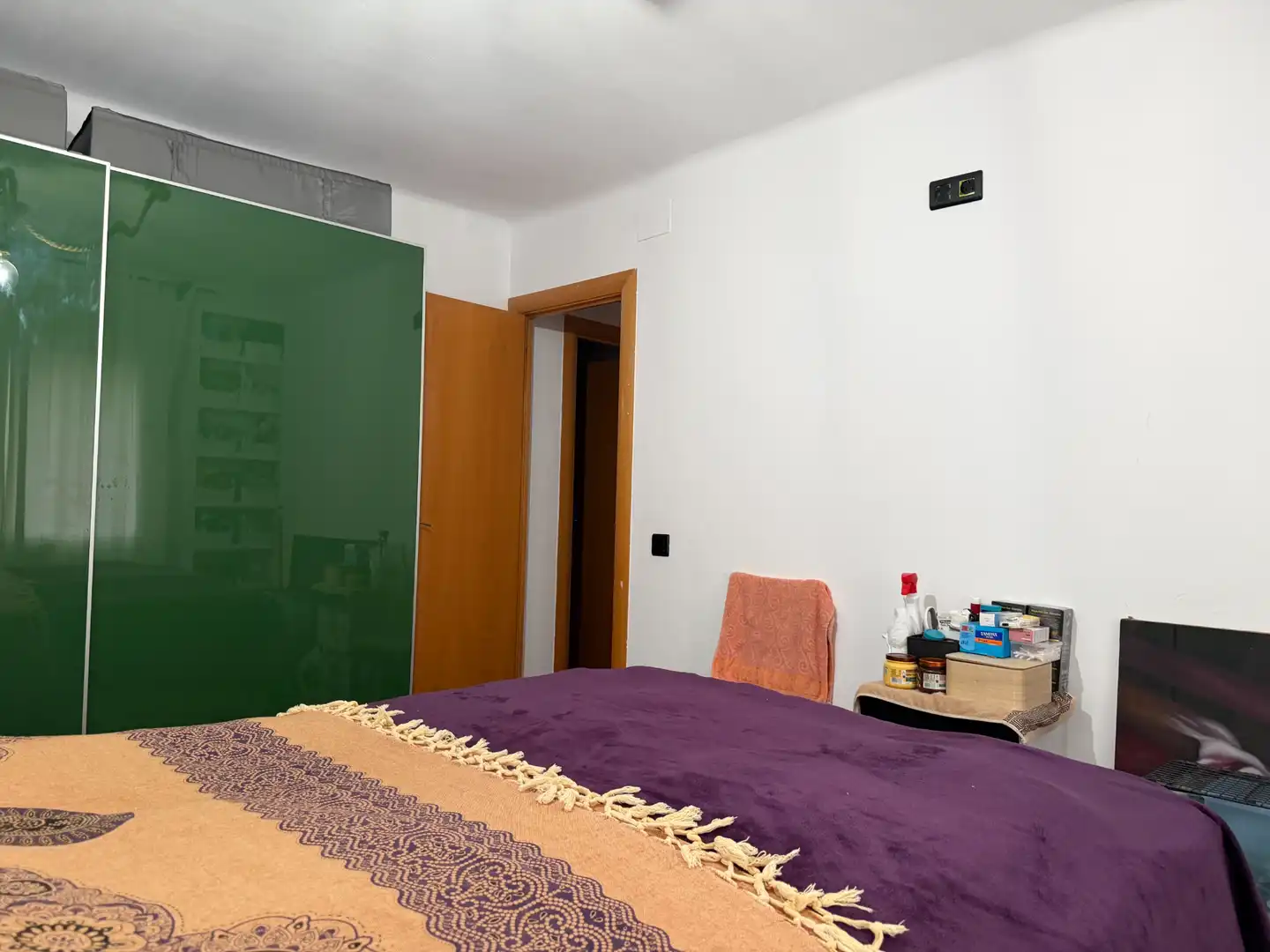 Schlafzimmer von Wohnung zum Verkauf in Badalona mit Klimaanlage, Heizung und Parkett