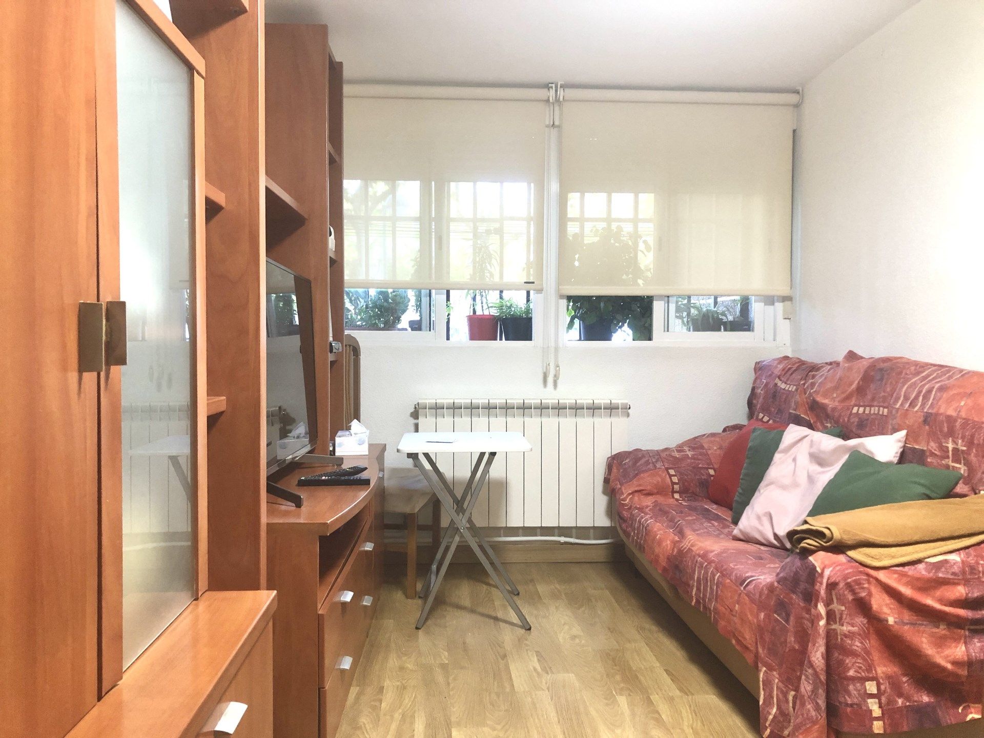 Living room of Flat to rent in  Madrid Capital  with Heating, Terrace and Furnished