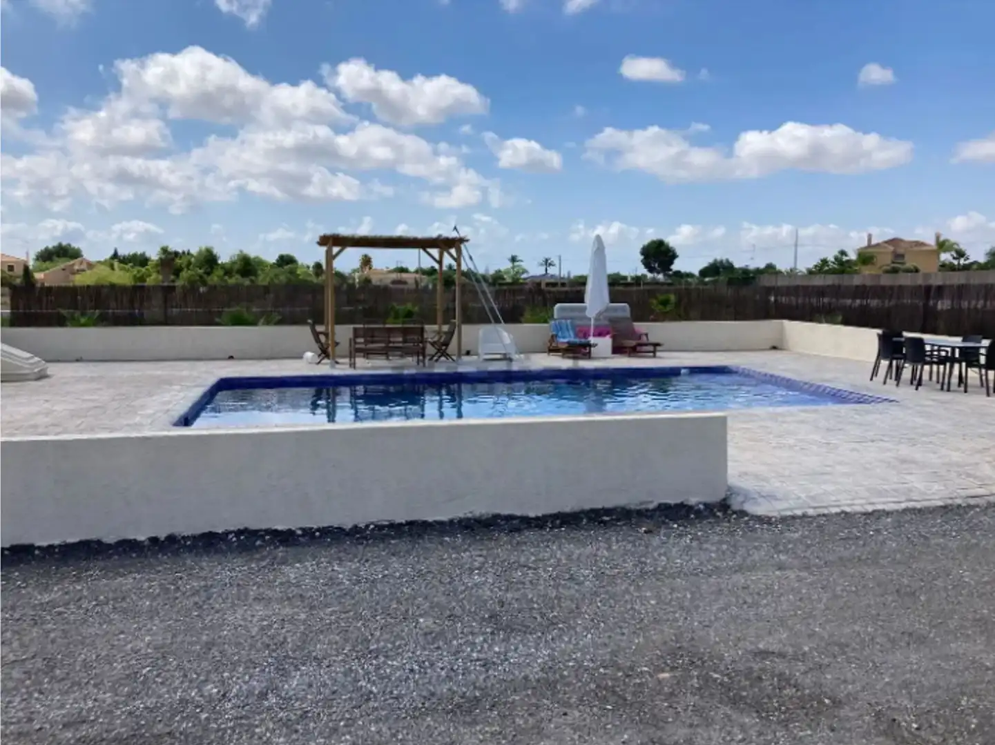 Piscina de Casa o chalet de alquiler en Elche / Elx con Aire acondicionado, Jardín privado y Terraza