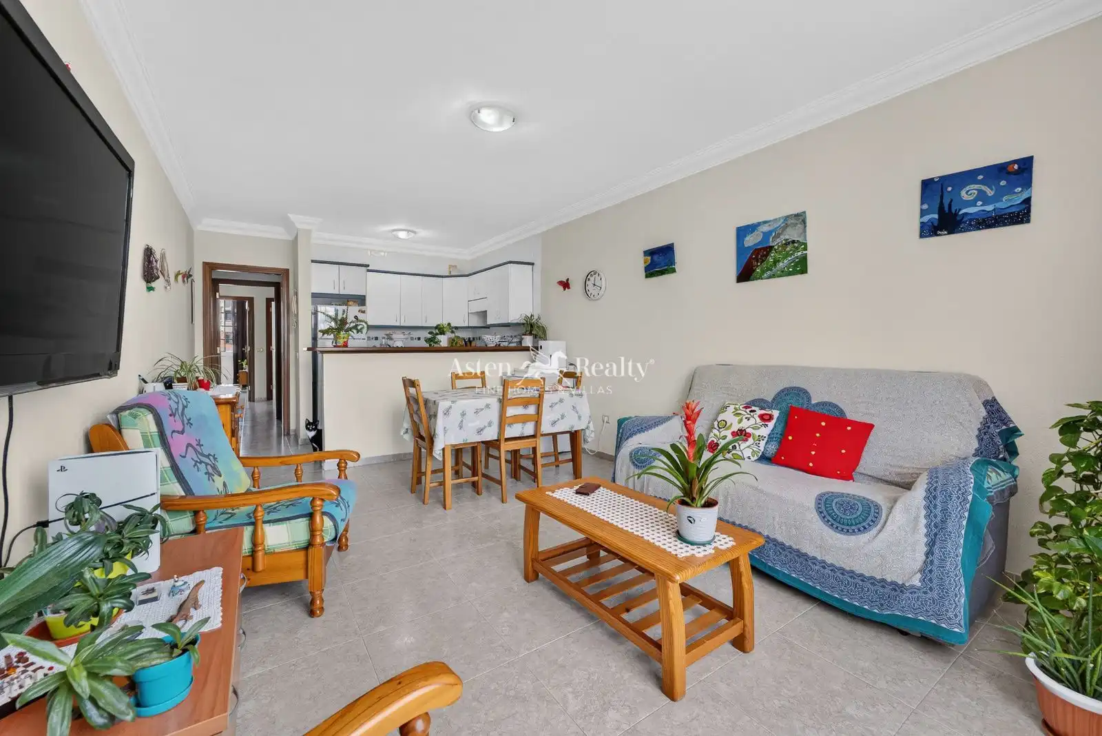 Living room of Flat for sale in Arona  with Furnished