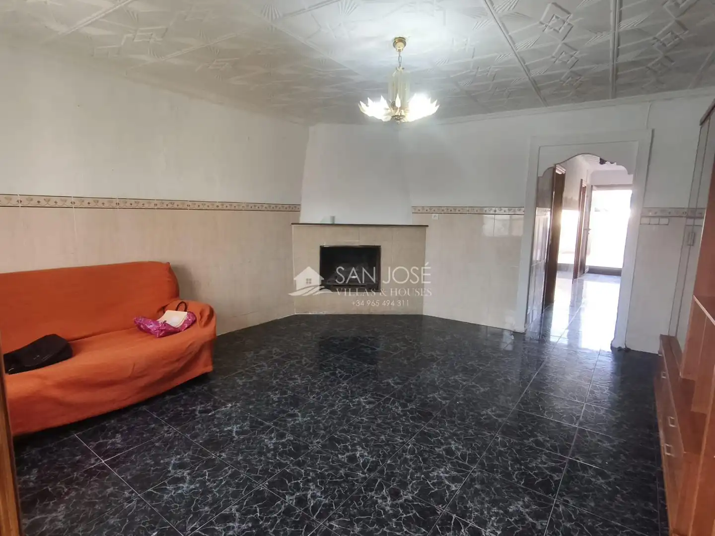 Sala d'estar de Casa o xalet en venda en Aspe amb Terrassa i Traster