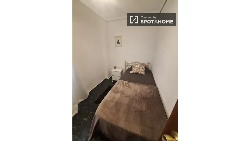 Bedroom of Flat for rent in Moncada  with Air Conditioner, Heating and Furnished