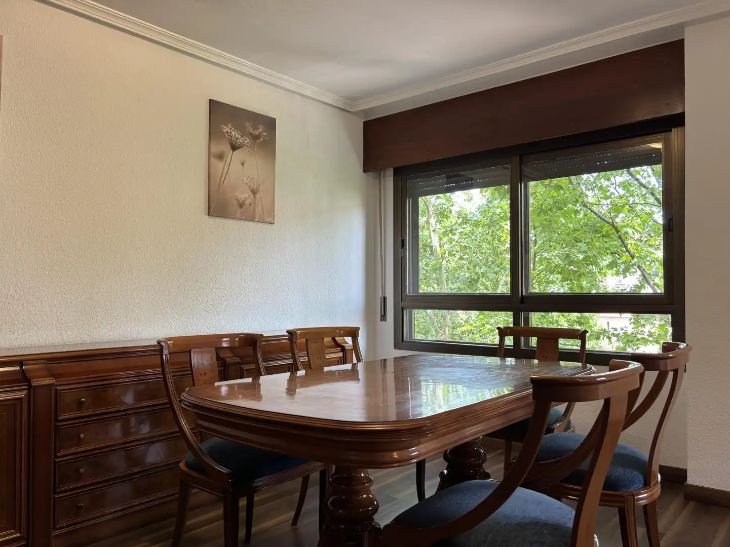 Dining room of Flat for rent in Madrid  with Air Conditioner, Heating and Parquet flooring
