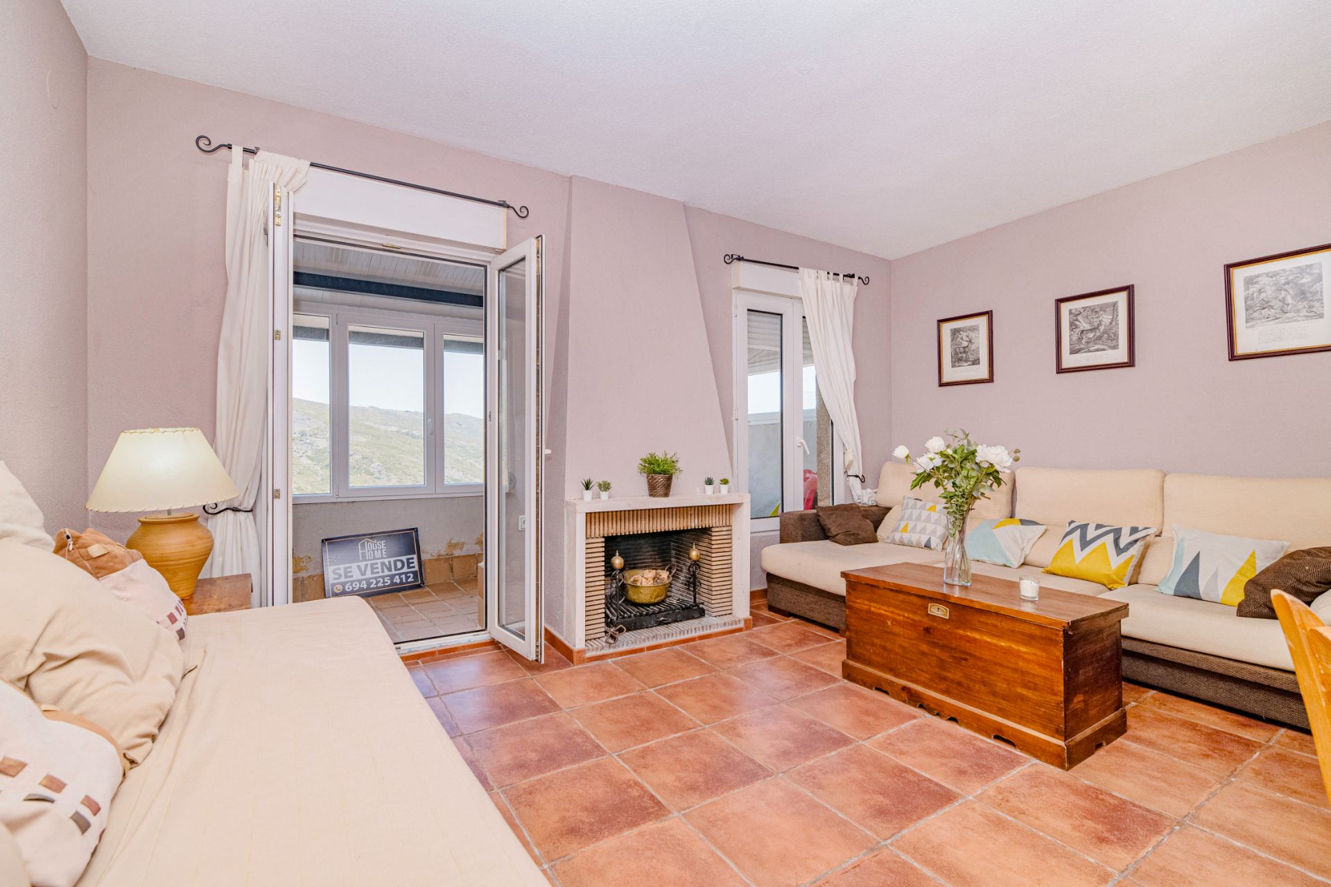 Sala d'estar de Apartament en venda en Sierra Nevada amb Terrassa, Moblat i Forn