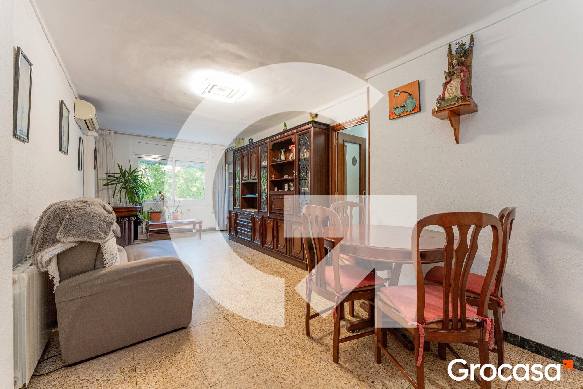Living room of Flat for sale in Cornellà de Llobregat  with Air Conditioner, Heating and Terrace