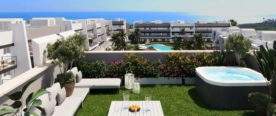 Terraza de Apartamento en venta en Santa Pola con Aire acondicionado, Calefacción y Jardín privado