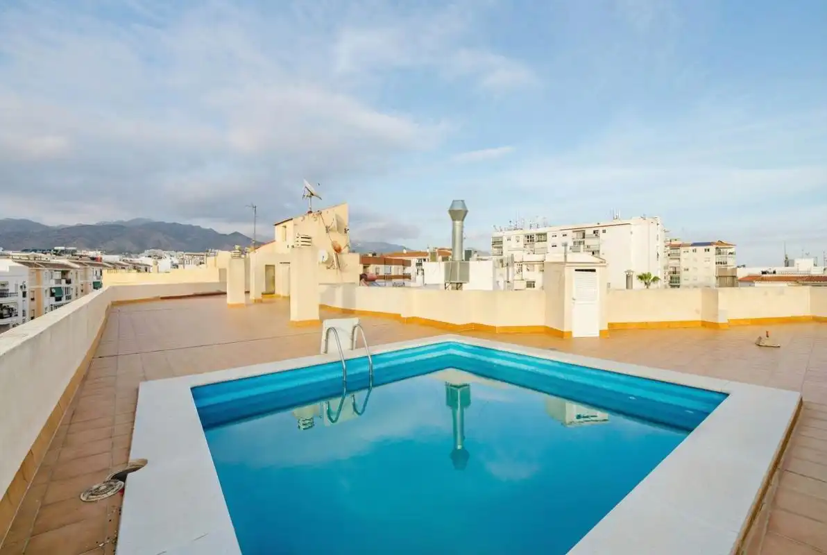 Swimming pool of Flat for sale in Nerja  with Air Conditioner, Heating and Terrace