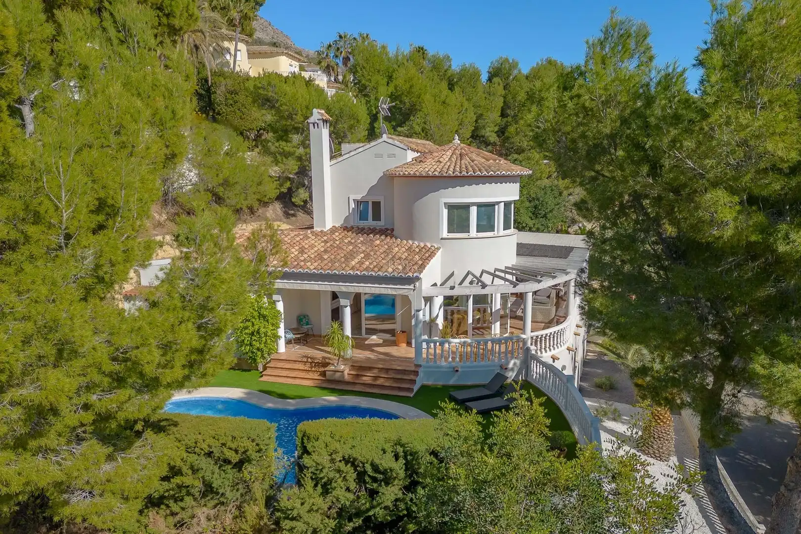 Vista exterior de Casa o chalet en venta en Altea con Aire acondicionado, Calefacción y Terraza