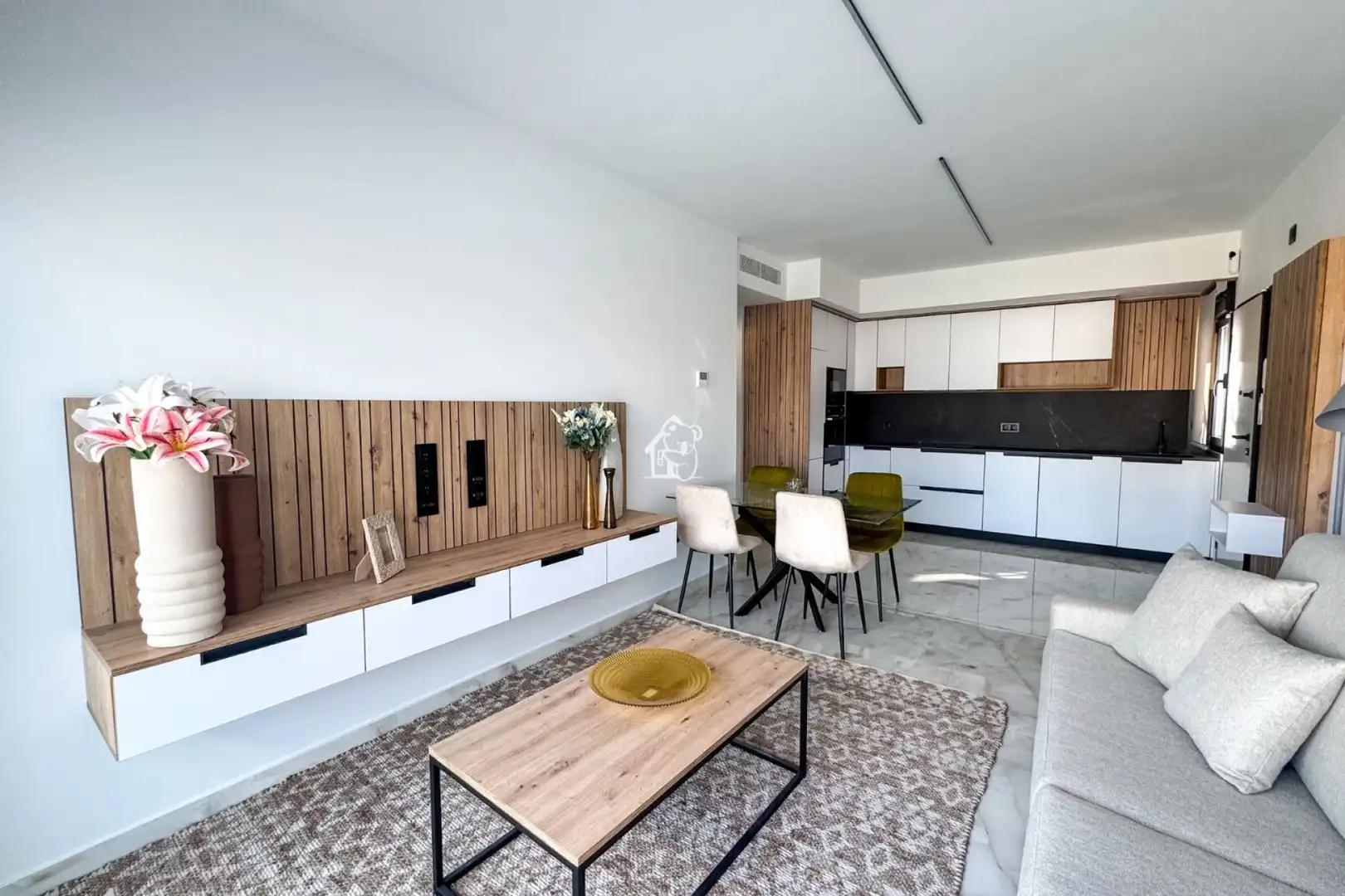 Sala de estar de Apartamento en venta en Algorfa con Aire acondicionado, Parquet y Terraza