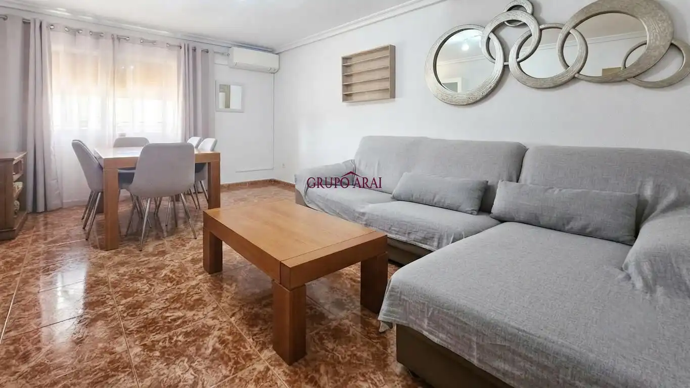 Sala d'estar de Pis en venda en Alicante / Alacant amb Aire condicionat, Terrassa i Moblat