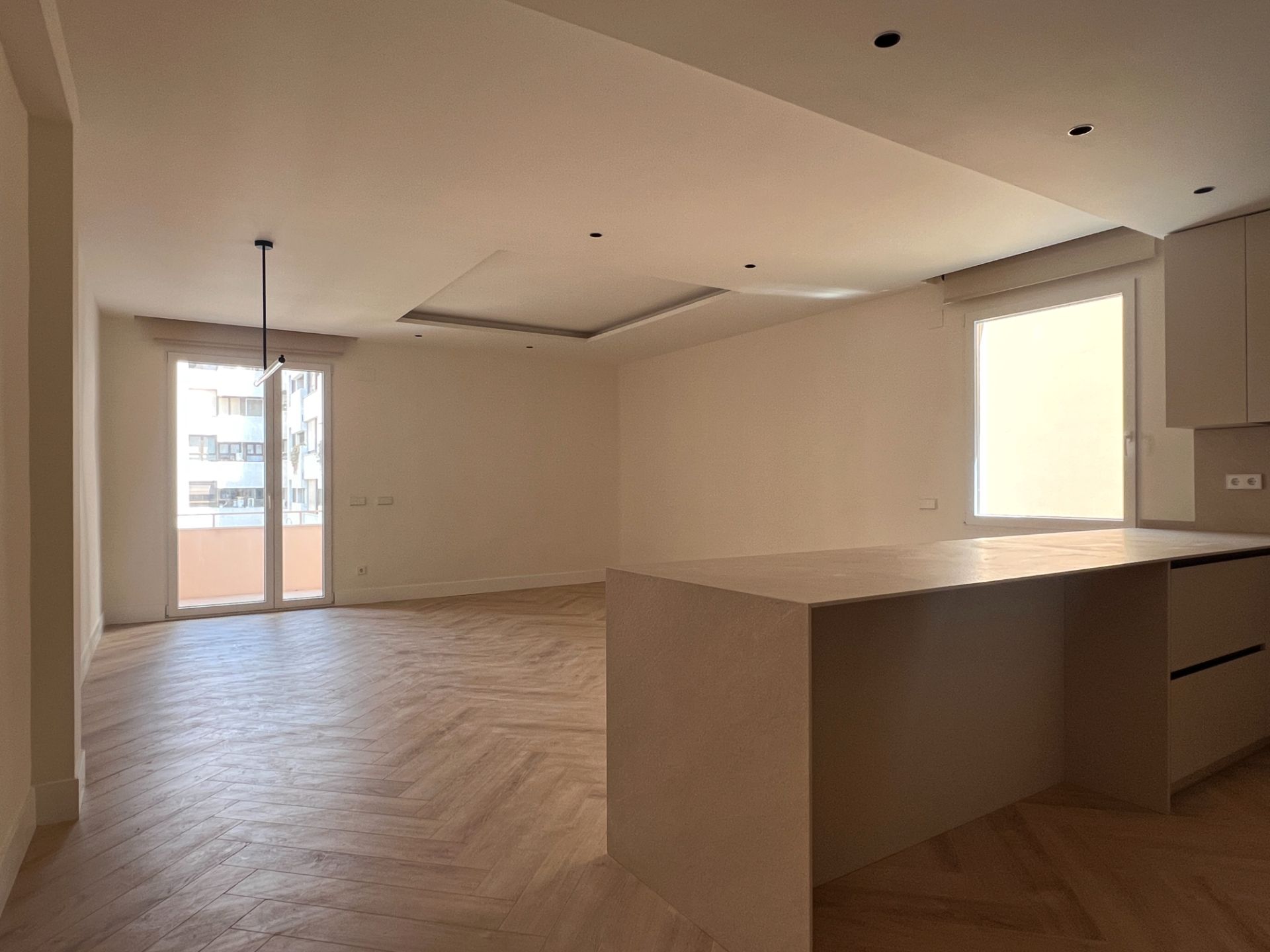 Sala d'estar de Pis de lloguer en  Madrid Capital amb Aire condicionat, Calefacció i Terrassa
