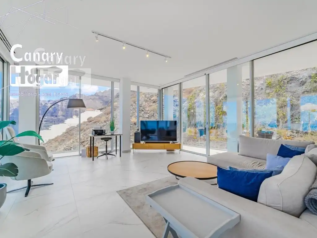 Sala de estar de Ático en venta en Santiago del Teide con Jardín privado y Piscina