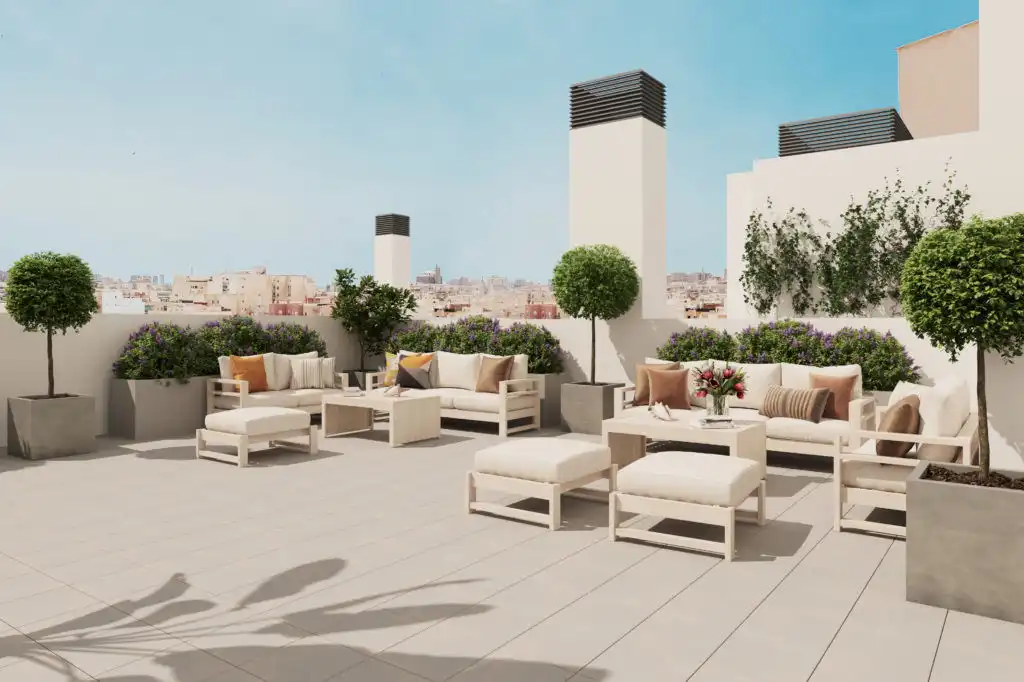 Terraza de Apartamento en venta en Málaga con Aire acondicionado, Terraza y Piscina