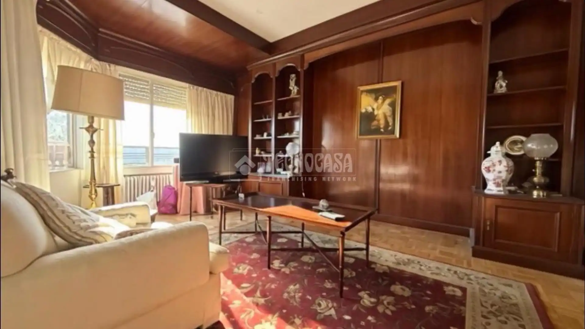 Sala de estar de Piso en venta en  Madrid Capital con Aire acondicionado, Parquet y Terraza