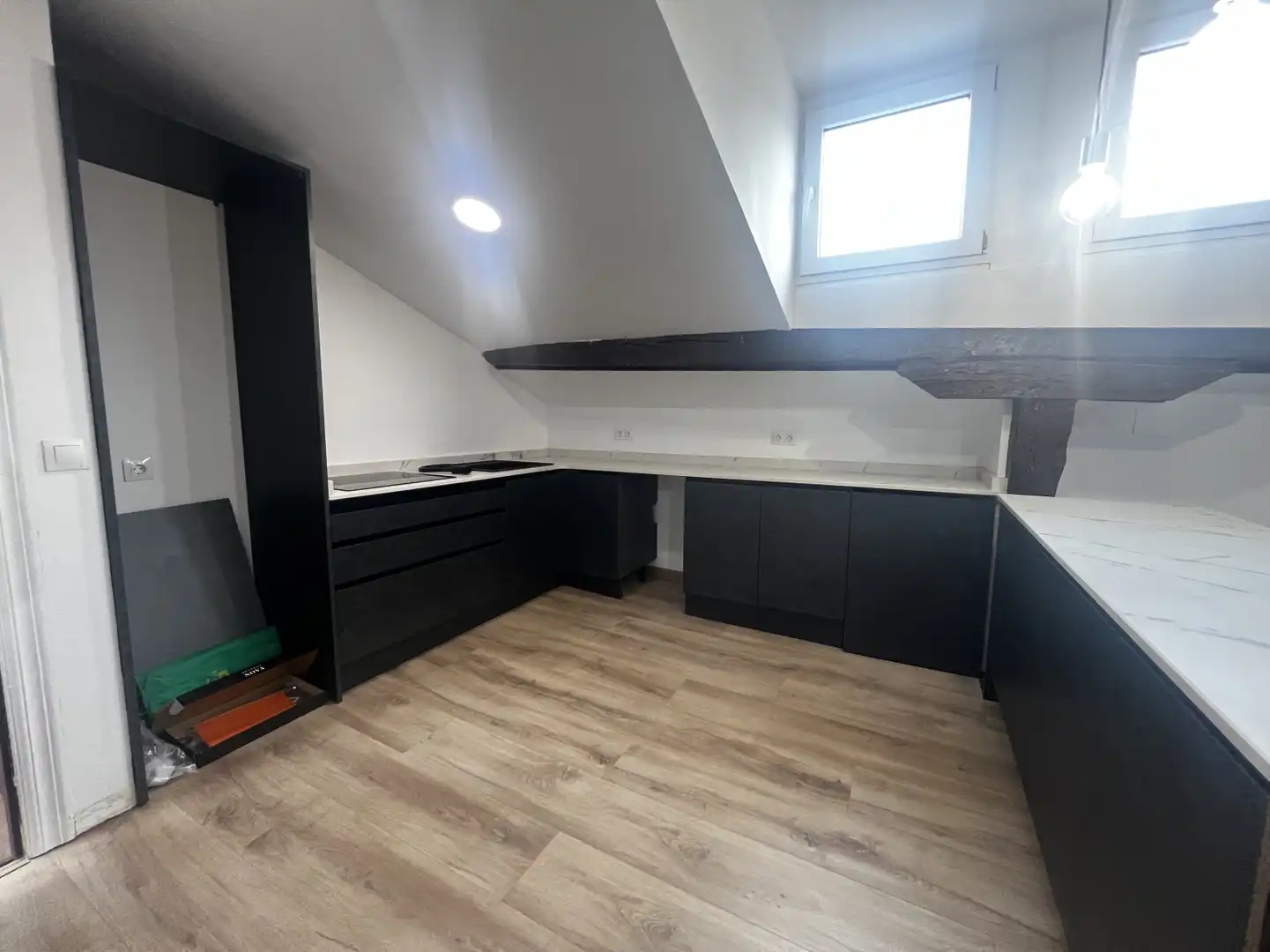 Cocina de Ático en venta en Santander con Calefacción, Jardín privado y Parquet