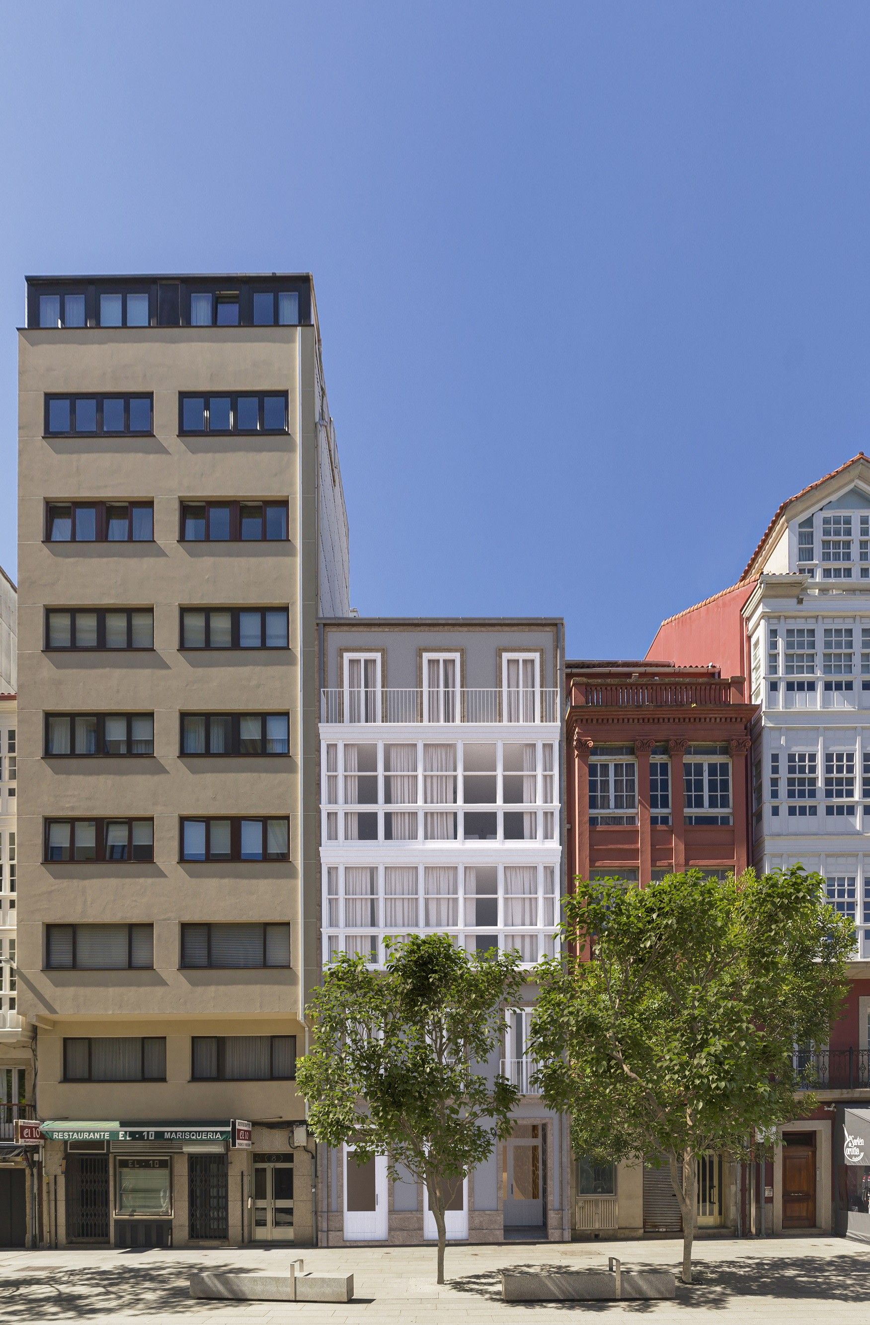 Vista exterior de Apartament en venda en A Coruña Capital  amb Calefacció, Parquet i Terrassa