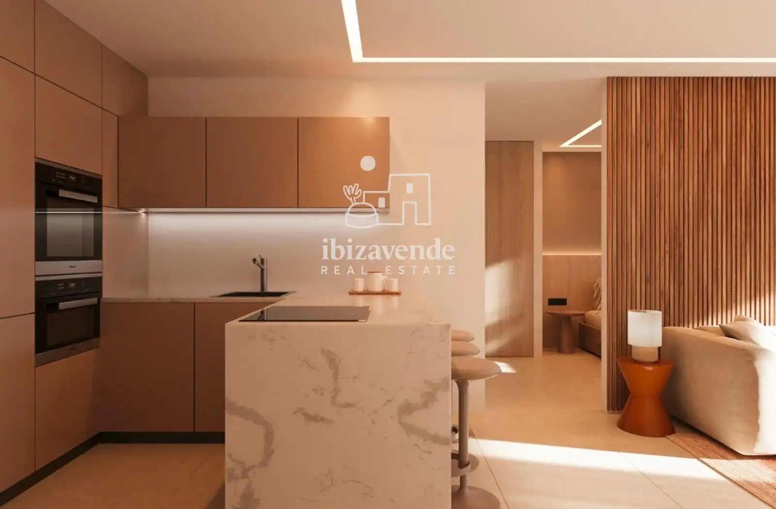 Cocina de Piso en venta en Sant Antoni de Portmany con Aire acondicionado, Calefacción y Terraza