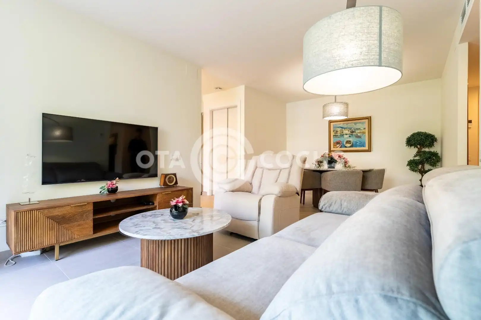 Living room of Flat for sale in Cambrils  with Heating, Balcony and Community pool