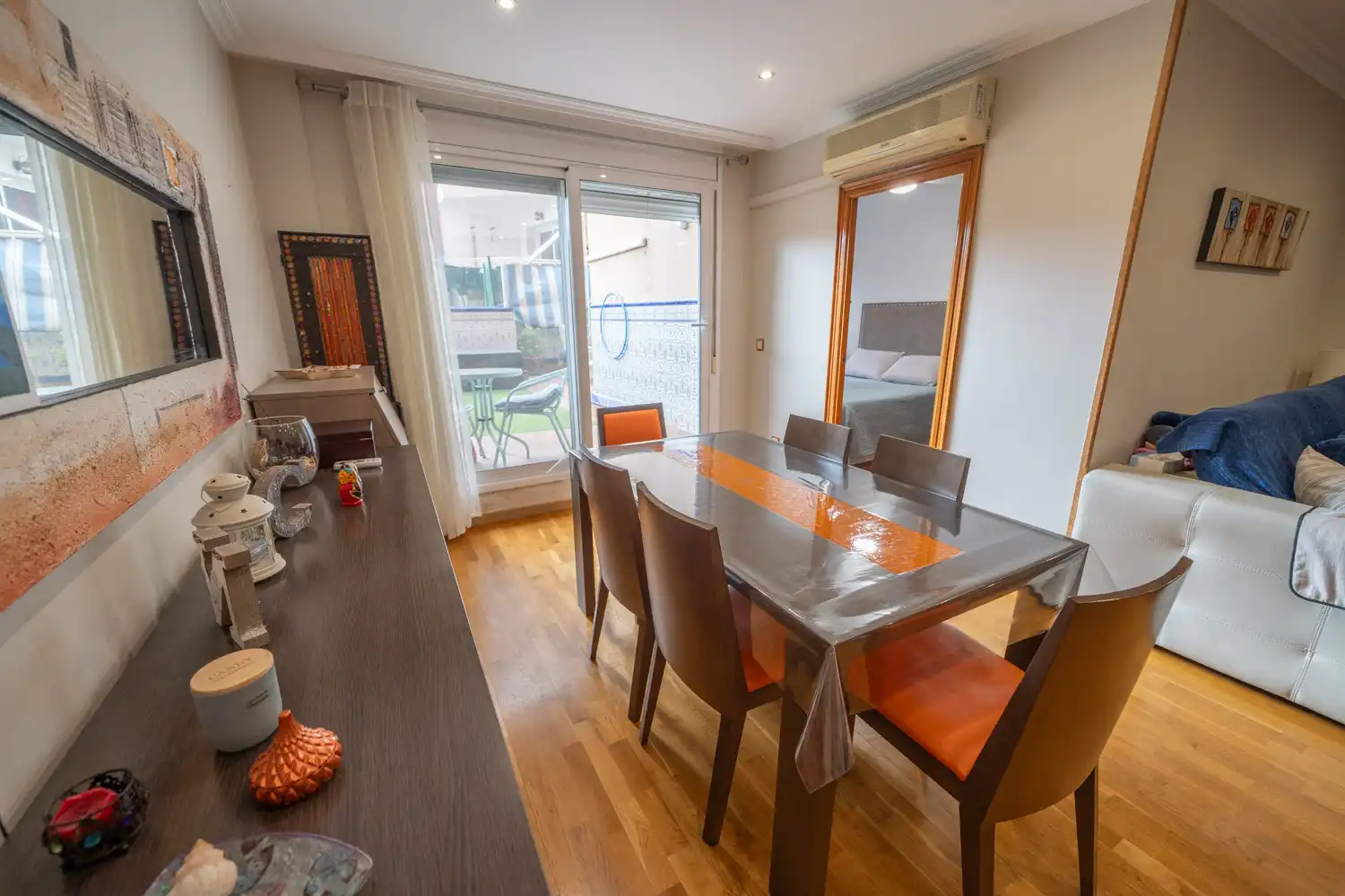 Dining room of Flat for sale in Santa Coloma de Gramenet  with Air Conditioner, Heating and Terrace