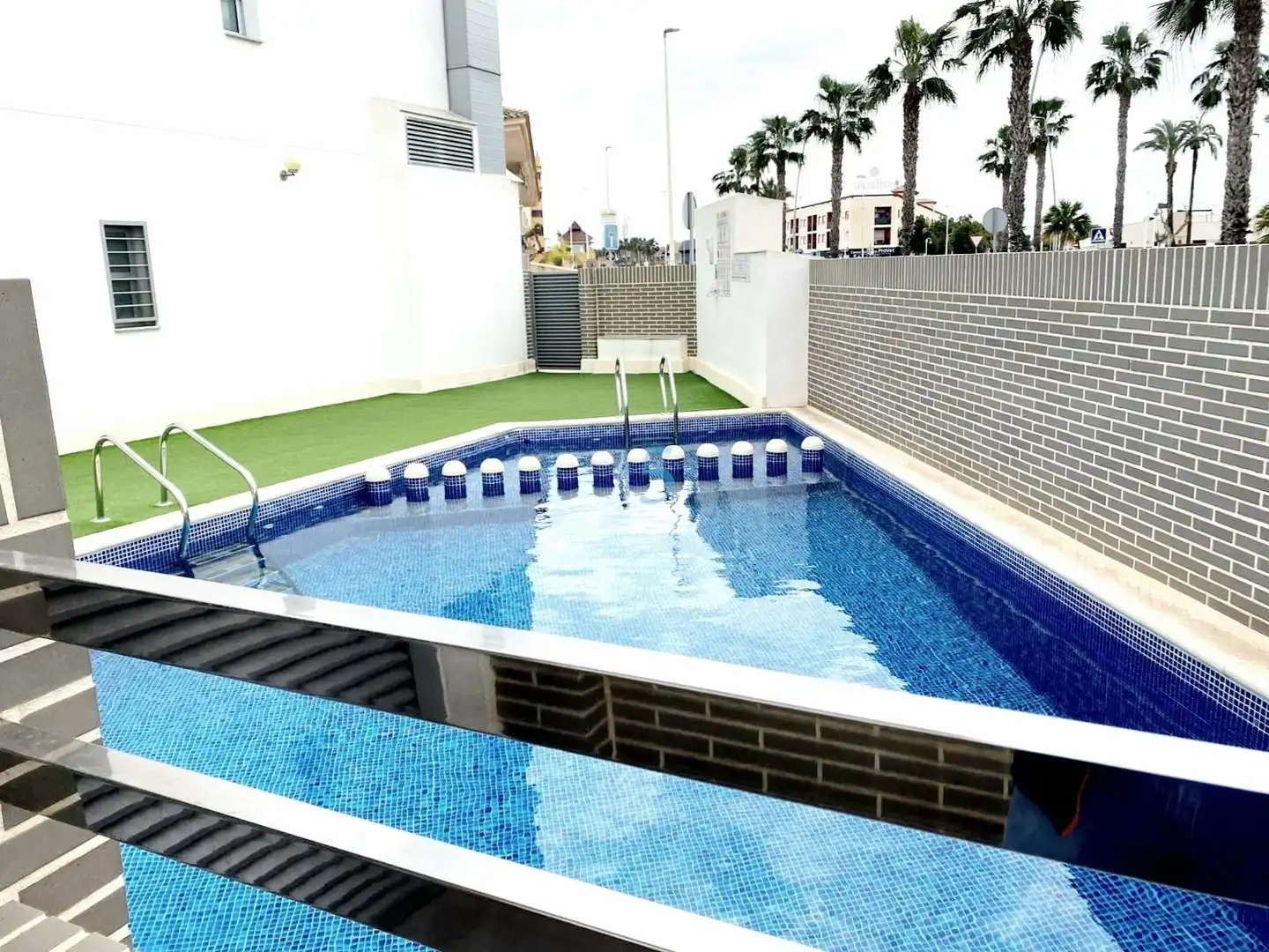 Swimming pool of Flat for sale in Los Alcázares  with Air Conditioner, Heating and Swimming Pool