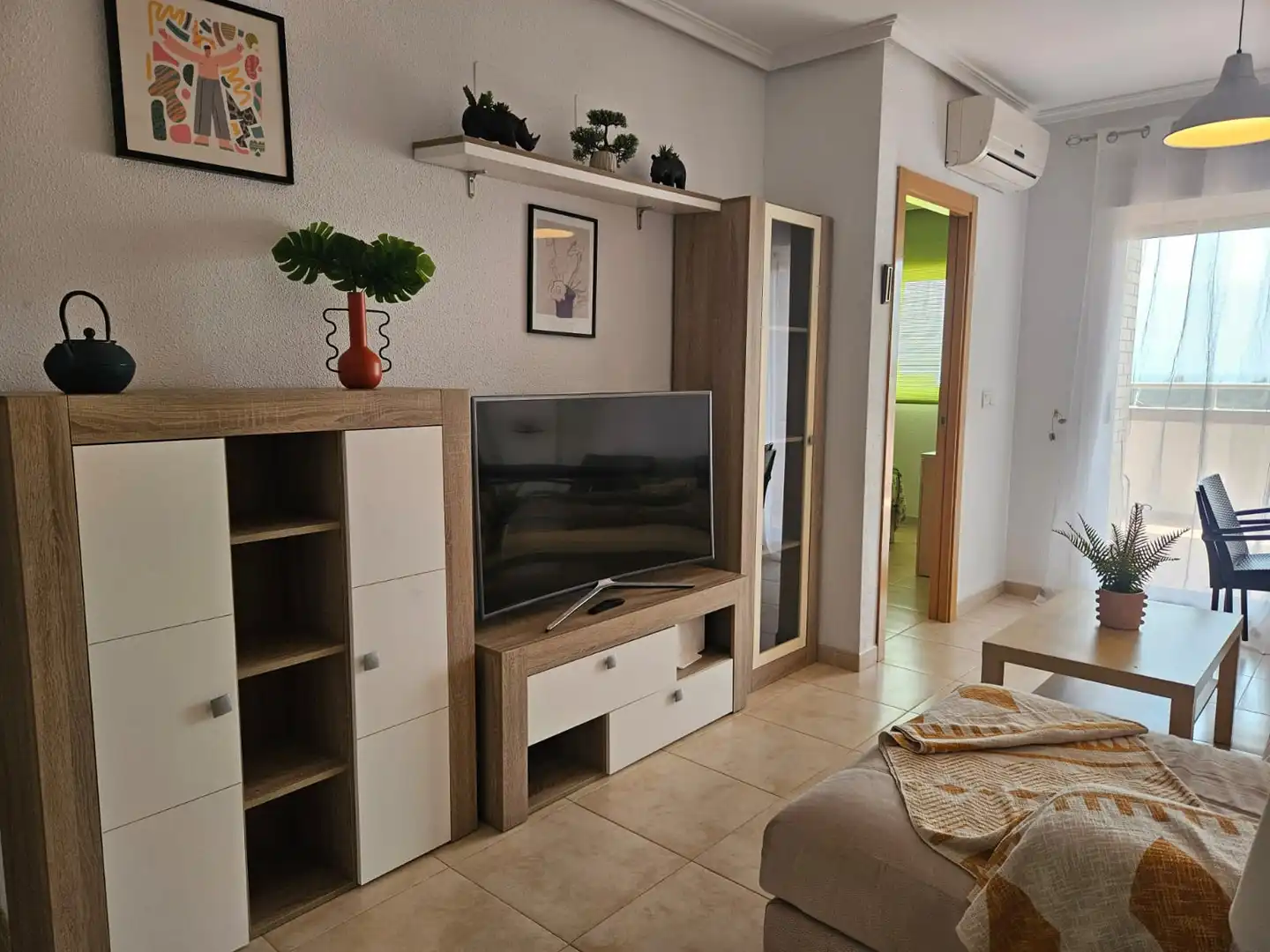 Sala de estar de Apartamento de alquiler en Cabanes con Aire acondicionado, Calefacción y Terraza