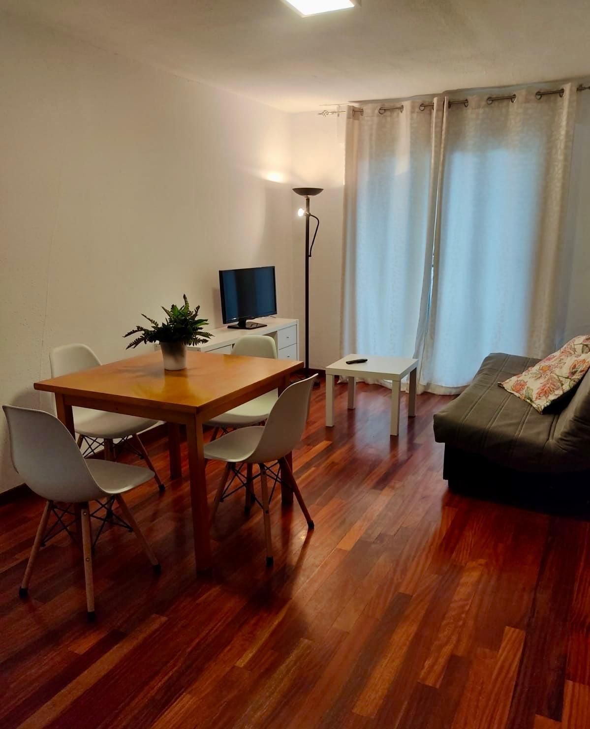Sala de estar de Piso en venta en Canfranc con Calefacción, Parquet y Terraza