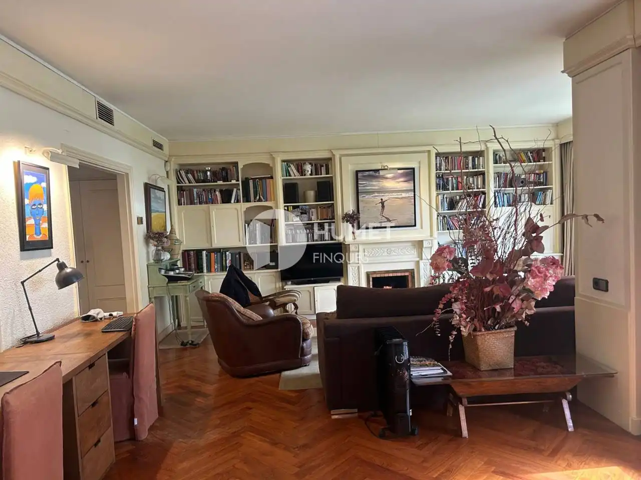 Living room of Flat for sale in Sant Cugat del Vallès  with Air Conditioner, Heating and Private garden
