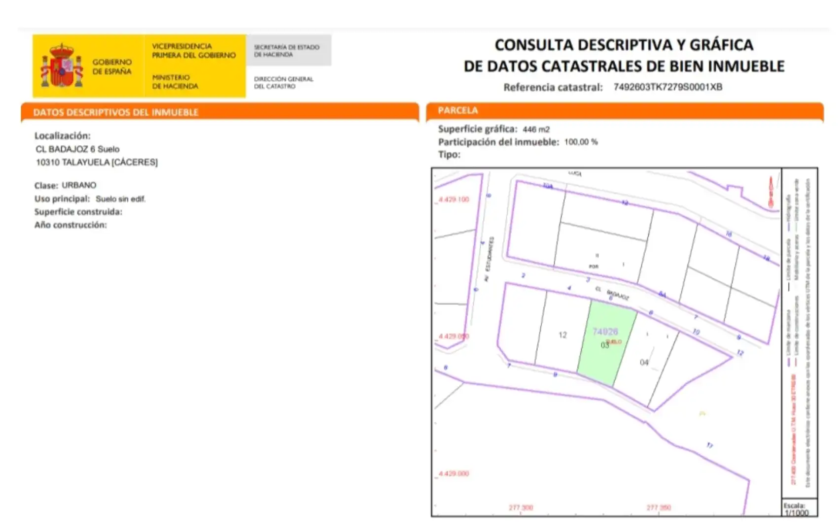 Residencial en venta en Talayuela