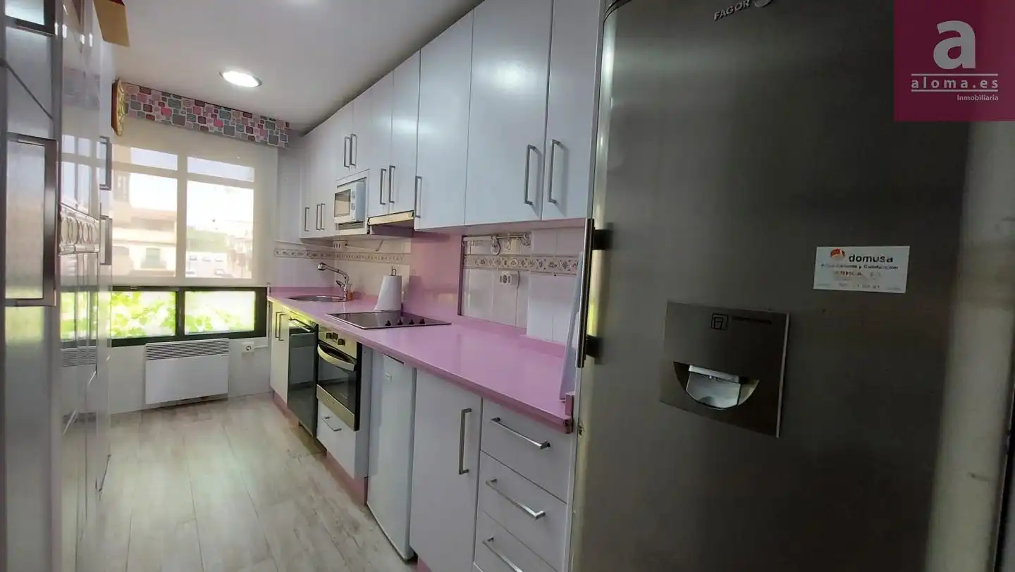 Kitchen of Flat for rent in Cáceres  with Heating, Terrace and Furnished