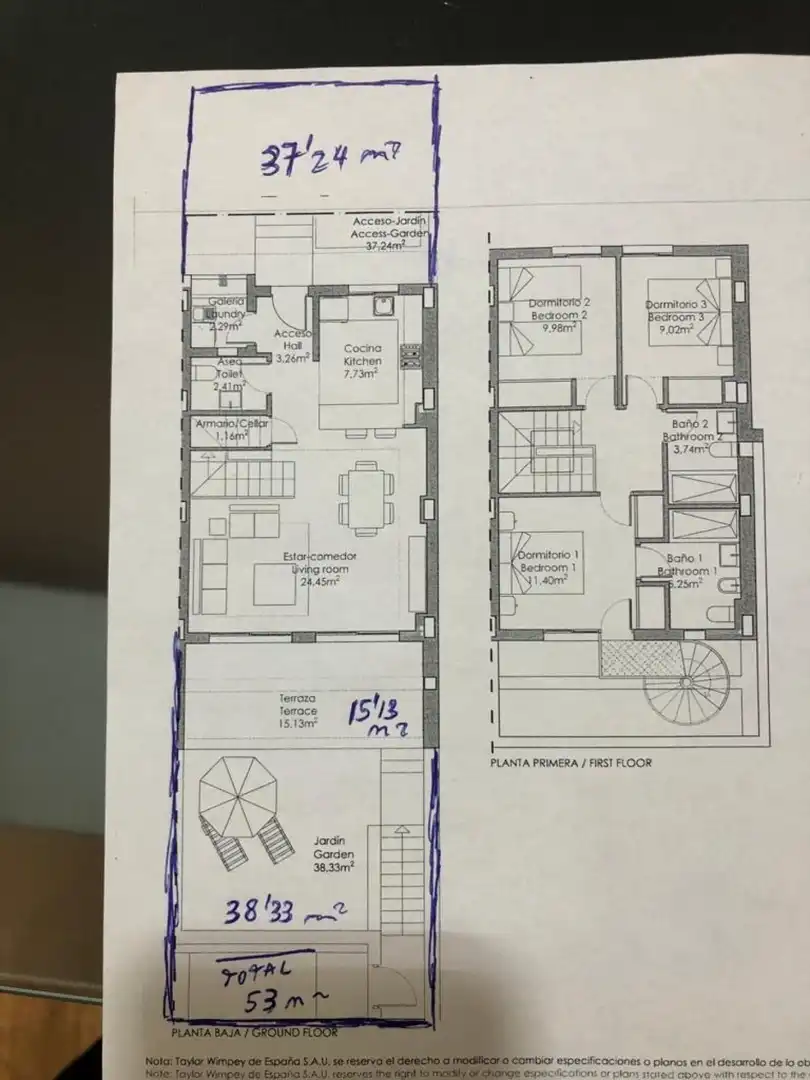 Pis en venda en Elche / Elx amb Aire condicionat, Jardí privat i Parquet
