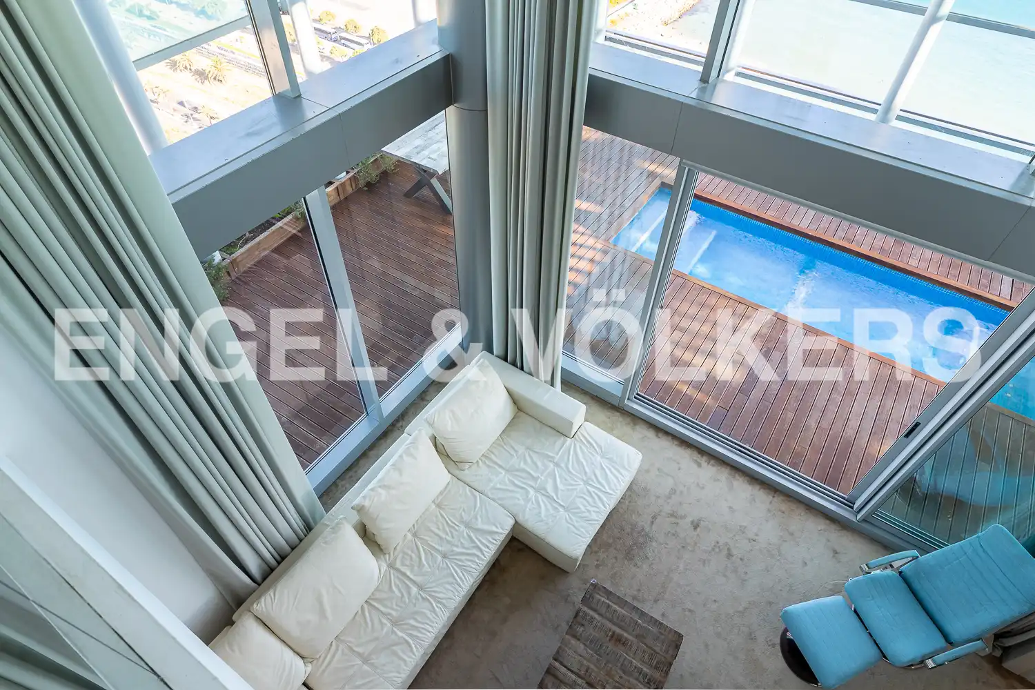 Terraza de Ático de alquiler en Barcelona con Aire acondicionado, Calefacción y Parquet