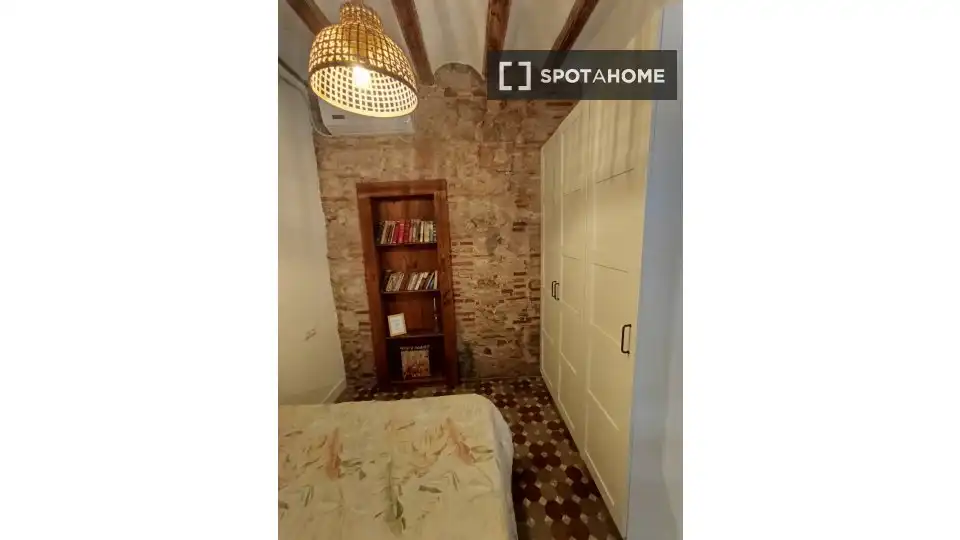 Bedroom of Flat for rent in Valencia  with Air Conditioner, Heating and Furnished