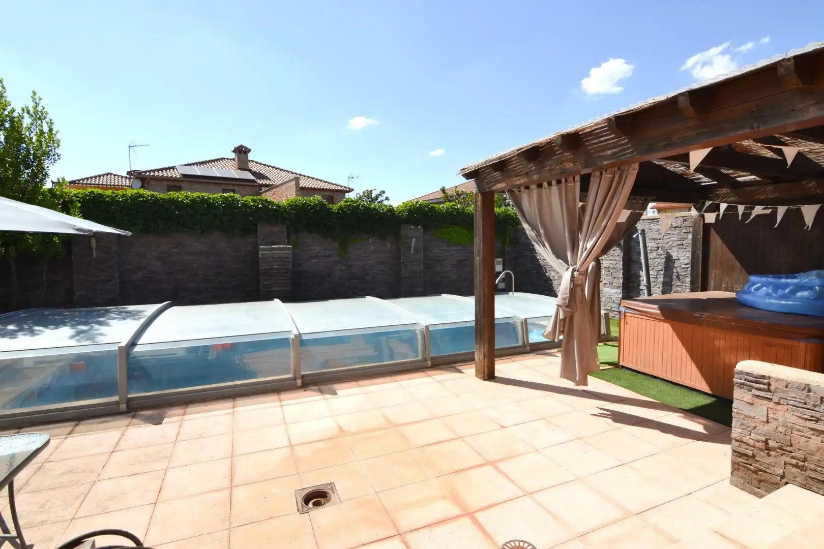 Swimming pool of Detached homes for sale in Griñón  with Heating, Private garden and Terrace