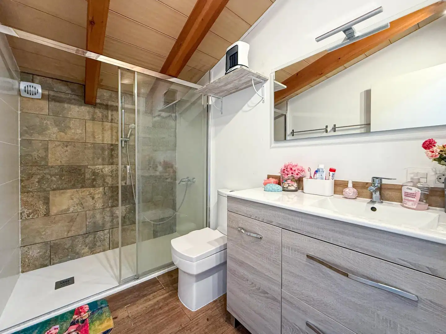 Baño de Finca rústica en venta en Sencelles con Aire acondicionado, Jardín privado y Terraza
