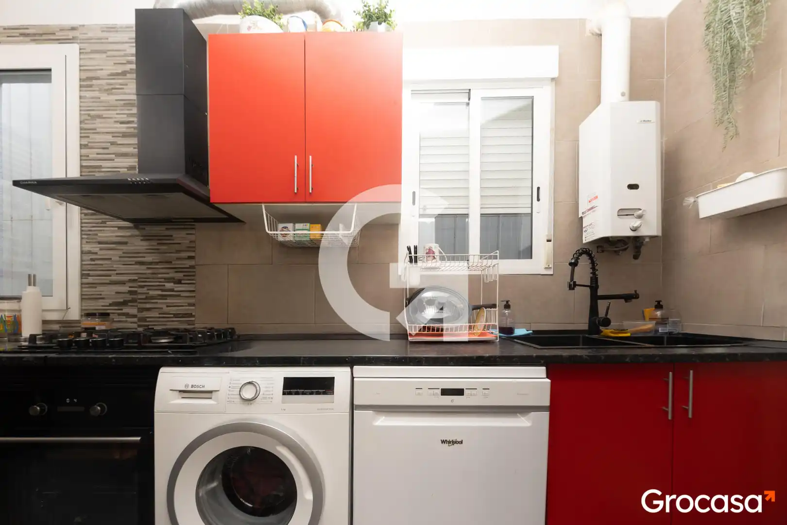 Kitchen of Flat for sale in Barcelona  with Air Conditioner, Oven and Washing machine