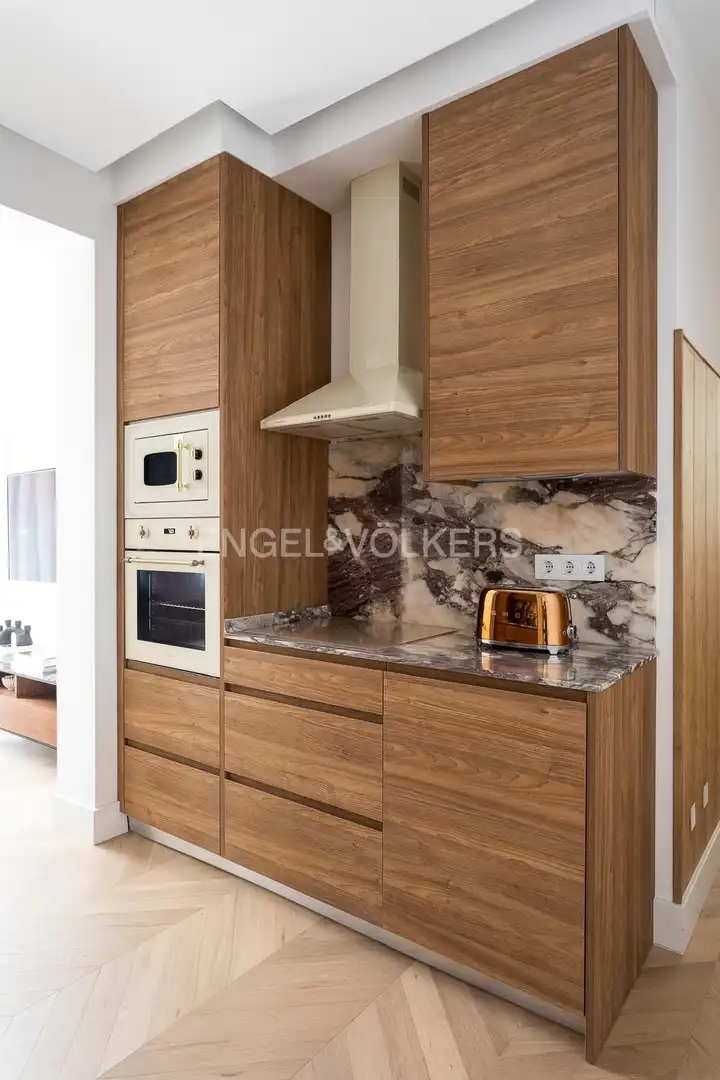 Kitchen of Flat for rent in Madrid  with Air Conditioner, Heating and Swimming Pool