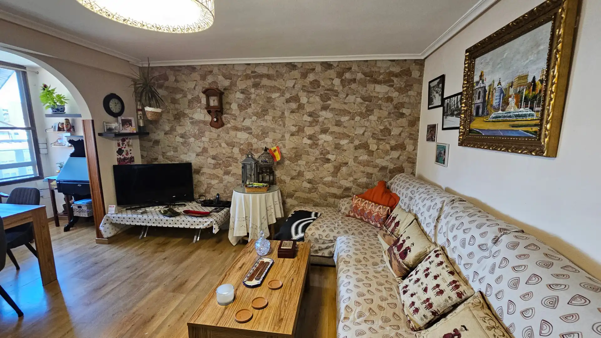 Sala de estar de Piso en venta en El Campello con Aire acondicionado, Calefacción y Parquet