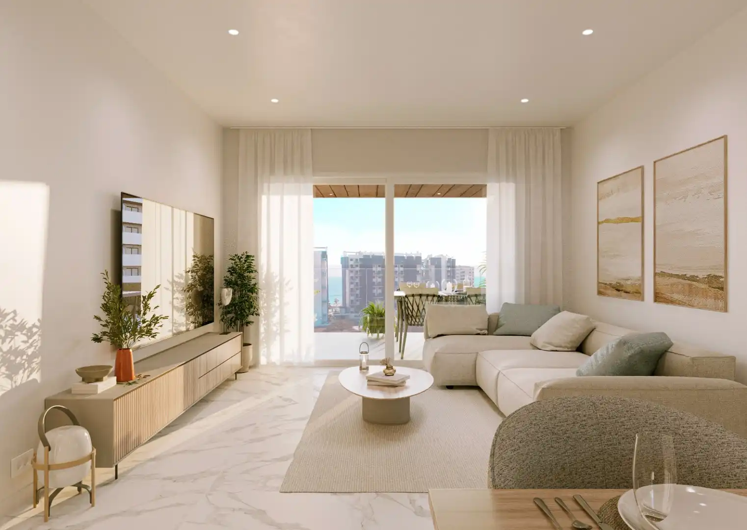 Sala d'estar de Apartament en venda en Orihuela amb Aire condicionat, Terrassa i Traster